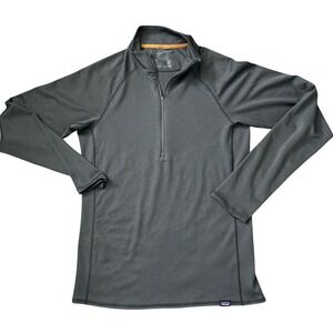 Patagonia Capilene Midweight 1/4 Zip Baselayer Mens Small Grey 44447 DD16